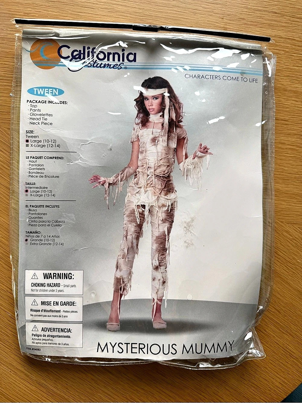 California Costumes Mysterious Mummy Tween Costume Halloween Costume Girls